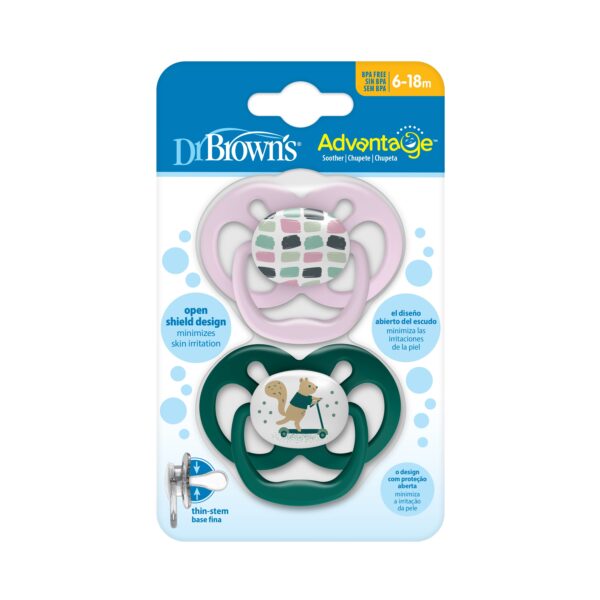 Dr Browns – Advantage Pacifier – Stage 2 / Pink Airplanes